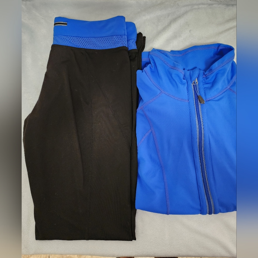 Tangerine Women's Sports Set, Color Blue & black, Size L
